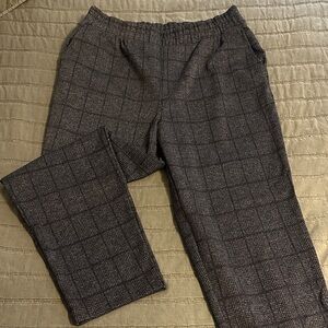 A New Day Women's Black Plaid Joggers